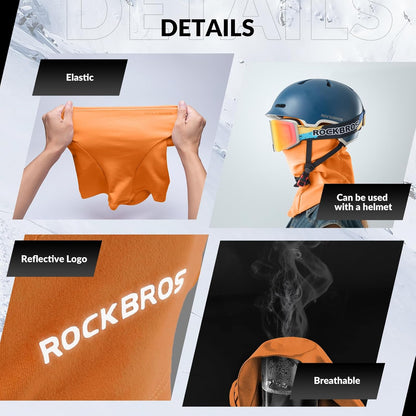Ski Mask Cycling Balaclava Windproof, Thermal Neck Gaiter Soft Full-Mask Polar Fleece Headwear 4 Colors for Autumn Winter Skating, Skiing, Running, Cycling