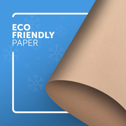 Heavy Duty Brown Kraft Wrapping Paper Roll 90Gsm (500Mm X 25M)