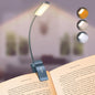 9 LED Clip on Book Light, 3 Eye-Protecting Modes Flexible Reading Light Book Lamp (Warm&Cool White) -Stepless Dimming, Rechargeable, Long Battery Life, 4-Level Power Indicator-Pacific Blue