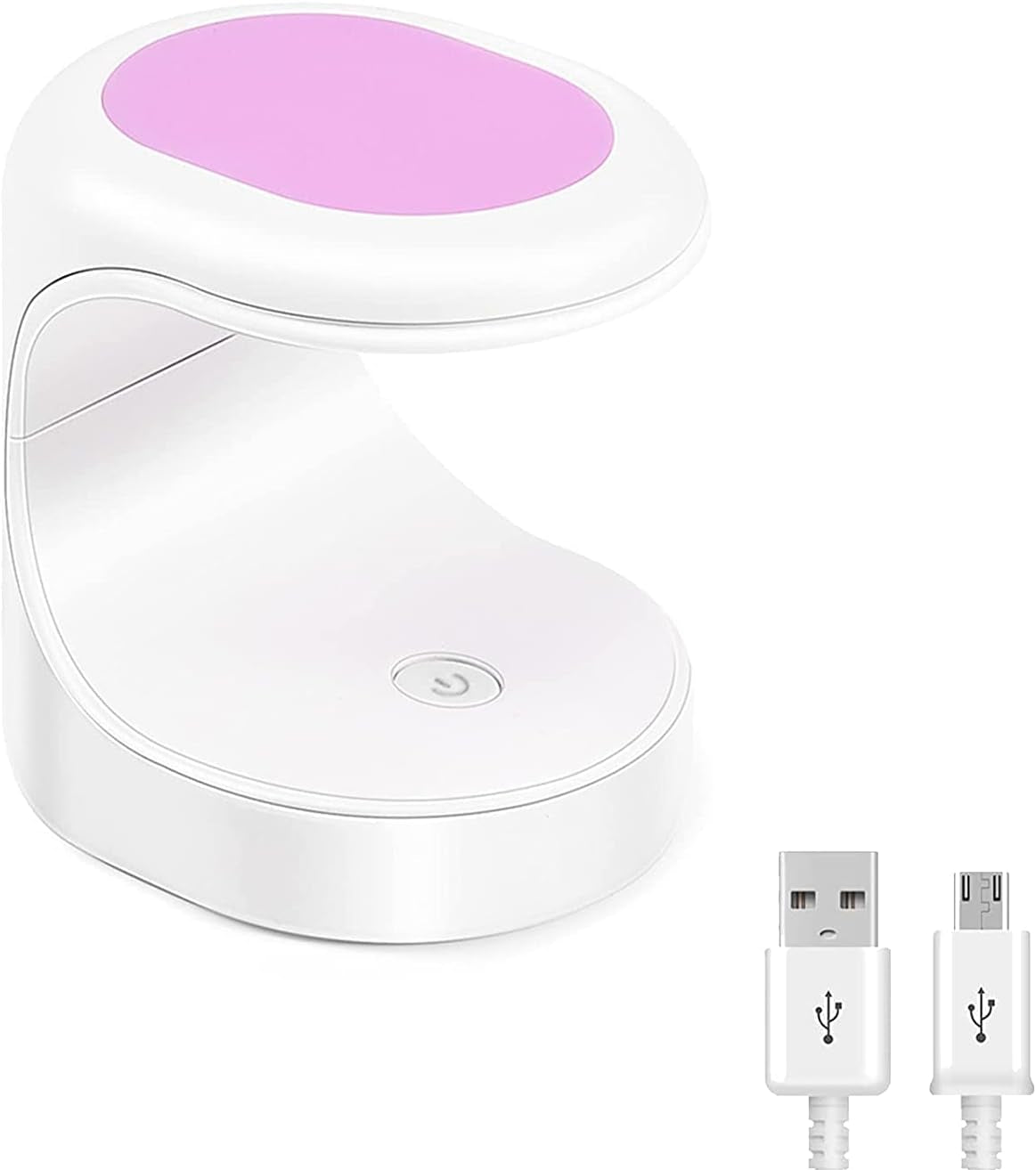 UV Nail Lamp,  9W Mini Nail Dryer Portable UV Lamps for Gel Nails USB Gel Lamp, 60S Quick Drying Nail Lamp for Gel Polish (Purple)