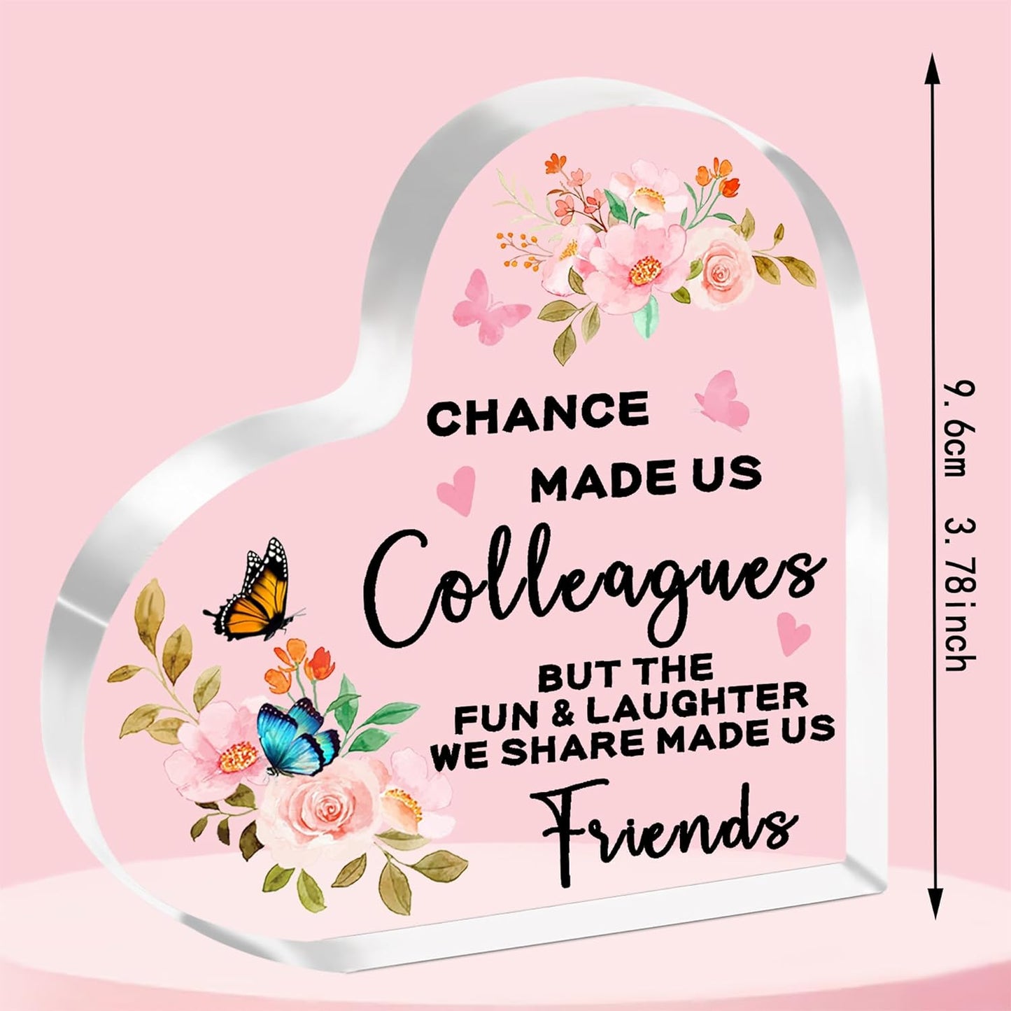 Gifts for Colleagues Work Friend Work Bestie Gifts Leaving Gifts for Colleagues Women Chance Made Us Colleagues Acrylic