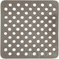 BATH SHOWER MAT NON SLIP PVC BATHROOM RUBBER MATS anti SLIP SUCTION 43 X 43 Cm (Grey)