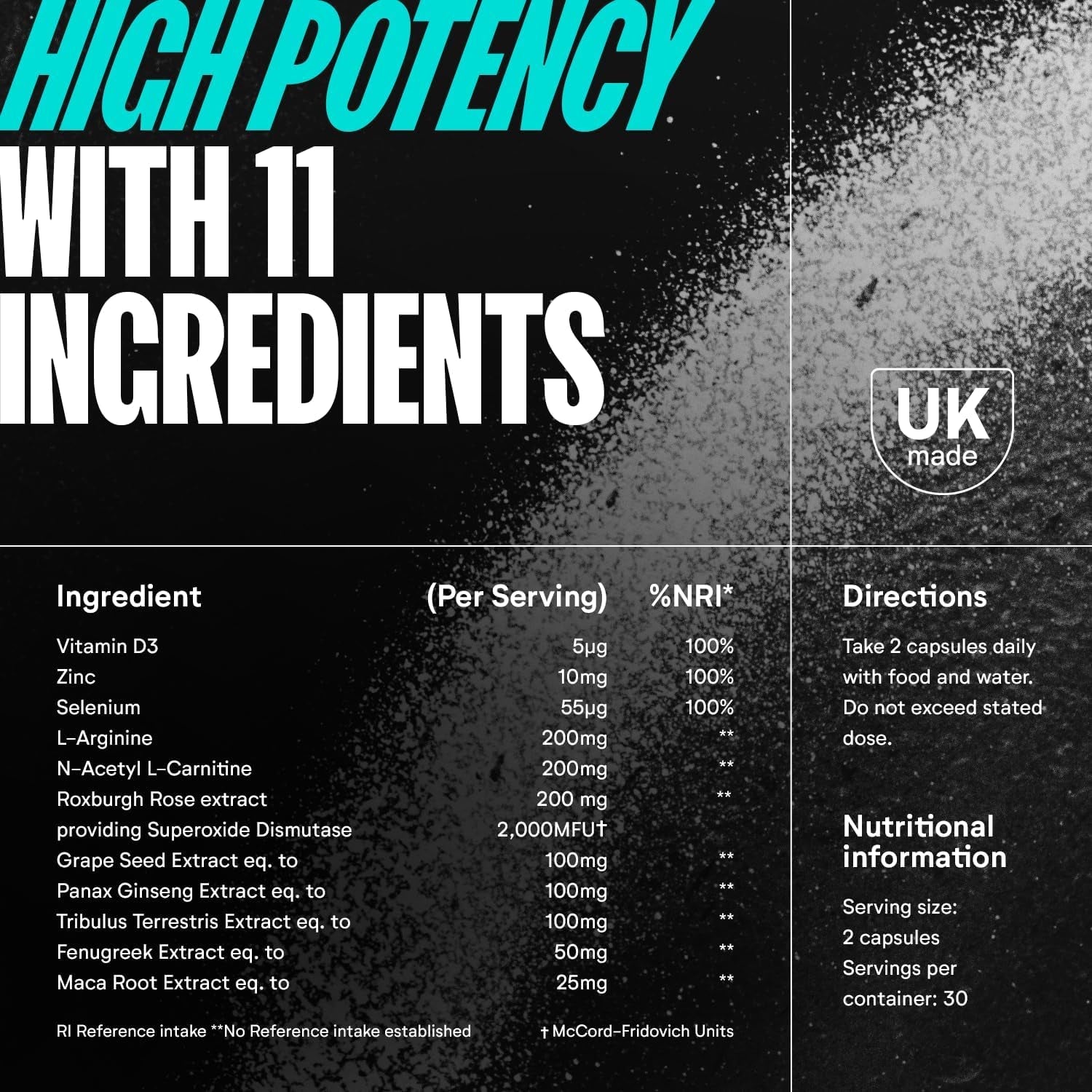 Testosterone Support - Maca Root, Tribulus Terrestris, Zinc, Ginseng - Testosterone Supplements for Men, Essential Vitamins & Minerals - 1100Mg per Serving - 60 Capsules