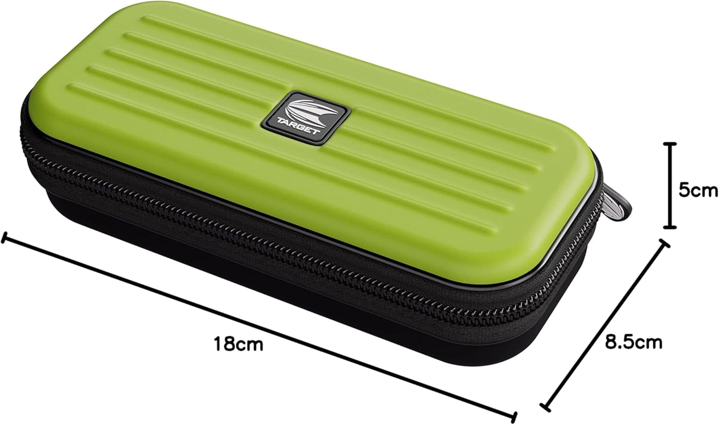 Darts Takoma Darts Wallet, Regular Size, Green | Darts Case Holds 3 Darts | Protective EVA Dart Holder with Double Zip Lock Inner Pouches | Professional Darts Accessories
