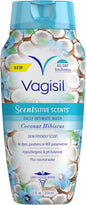 Scentsitive Scents Daily Feminine Intimate Wash for Women, plus Coconut Water, All-Day Freshness, Hypoallergenic, Skin-Friendly Coconut Hibiscus Scent, 354Ml
