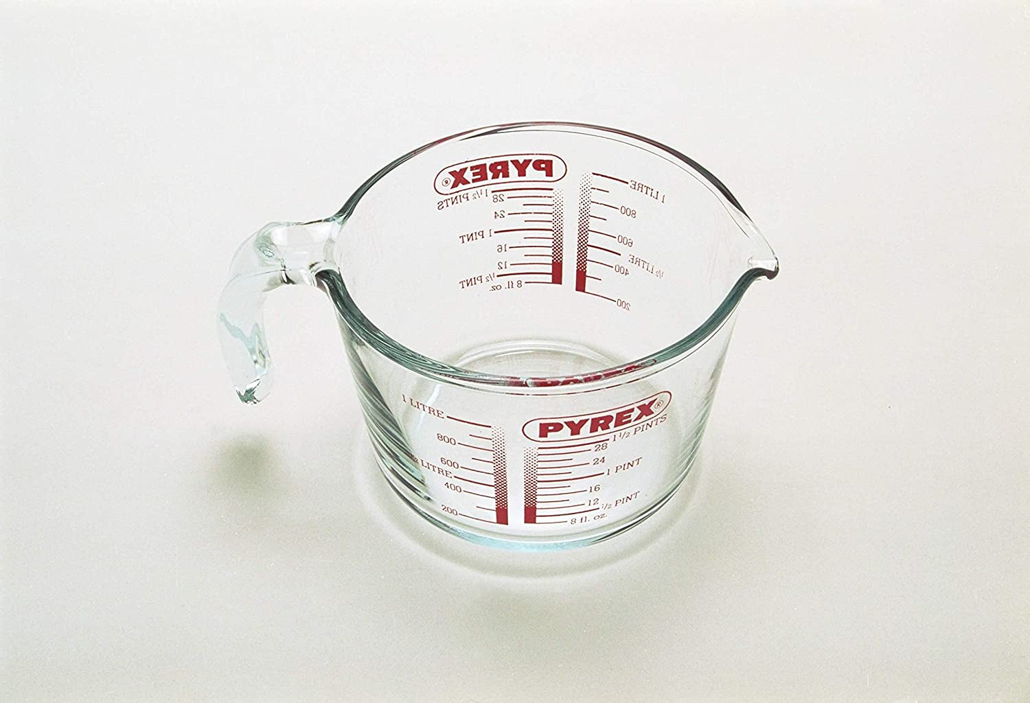Glass Measuring Jug, Transparent, 1 Litre