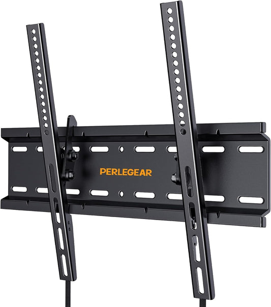 TV Wall Bracket for 26-60 Inch Tvs up to 52Kg, Sturdy Tilt TV Bracket with VESA 75X75-400X400Mm, 55 Inch Slim Wall Mount with Safe Pull Strings