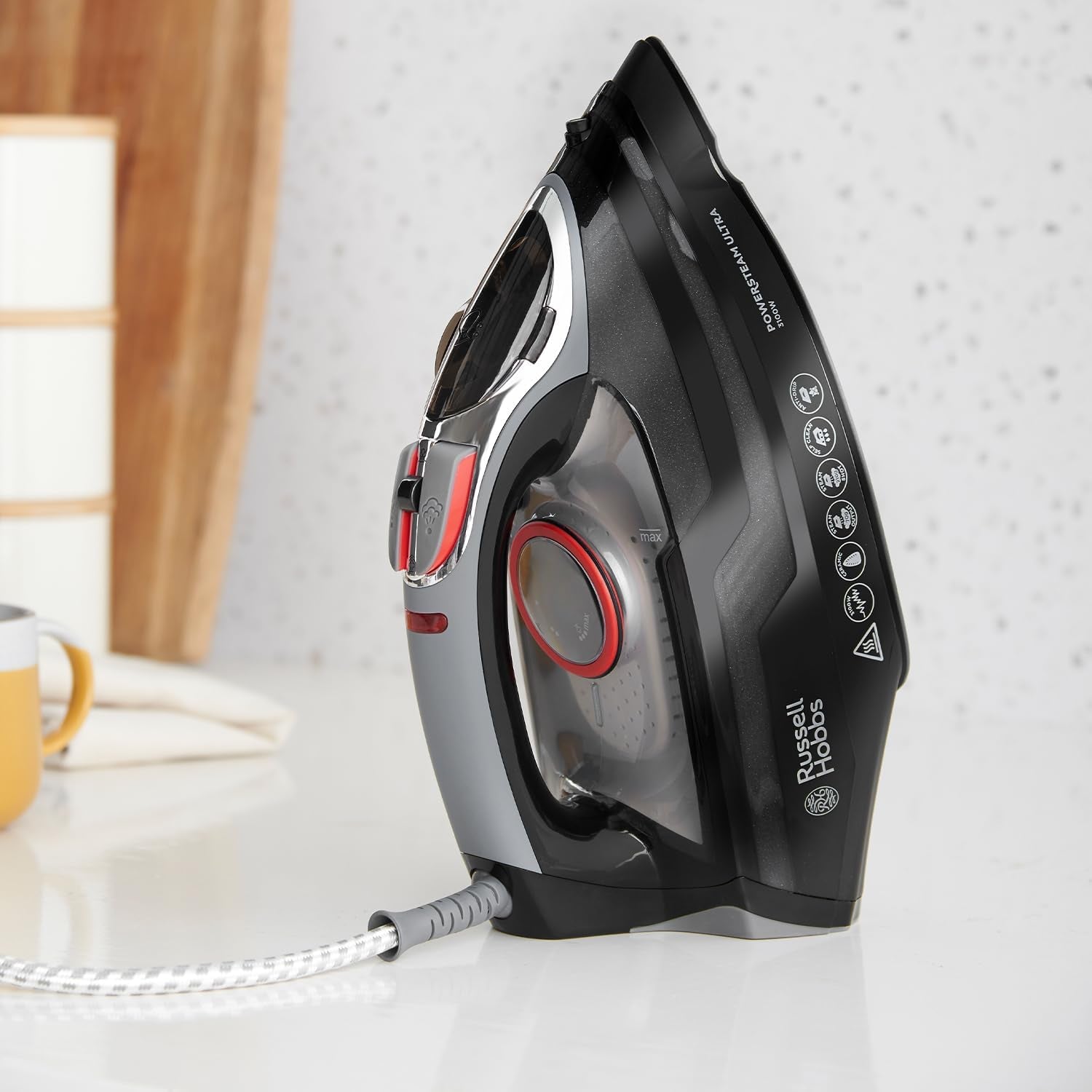 Steam Iron [3100W, 210 G/Min Extra Steam Boost, 70 G/Min Steam] Power Steam (350Ml, Ceramic Soleplate, Self-Cleaning & Spray Water Function, Anti-Limescale, Drip Stop) 20630
