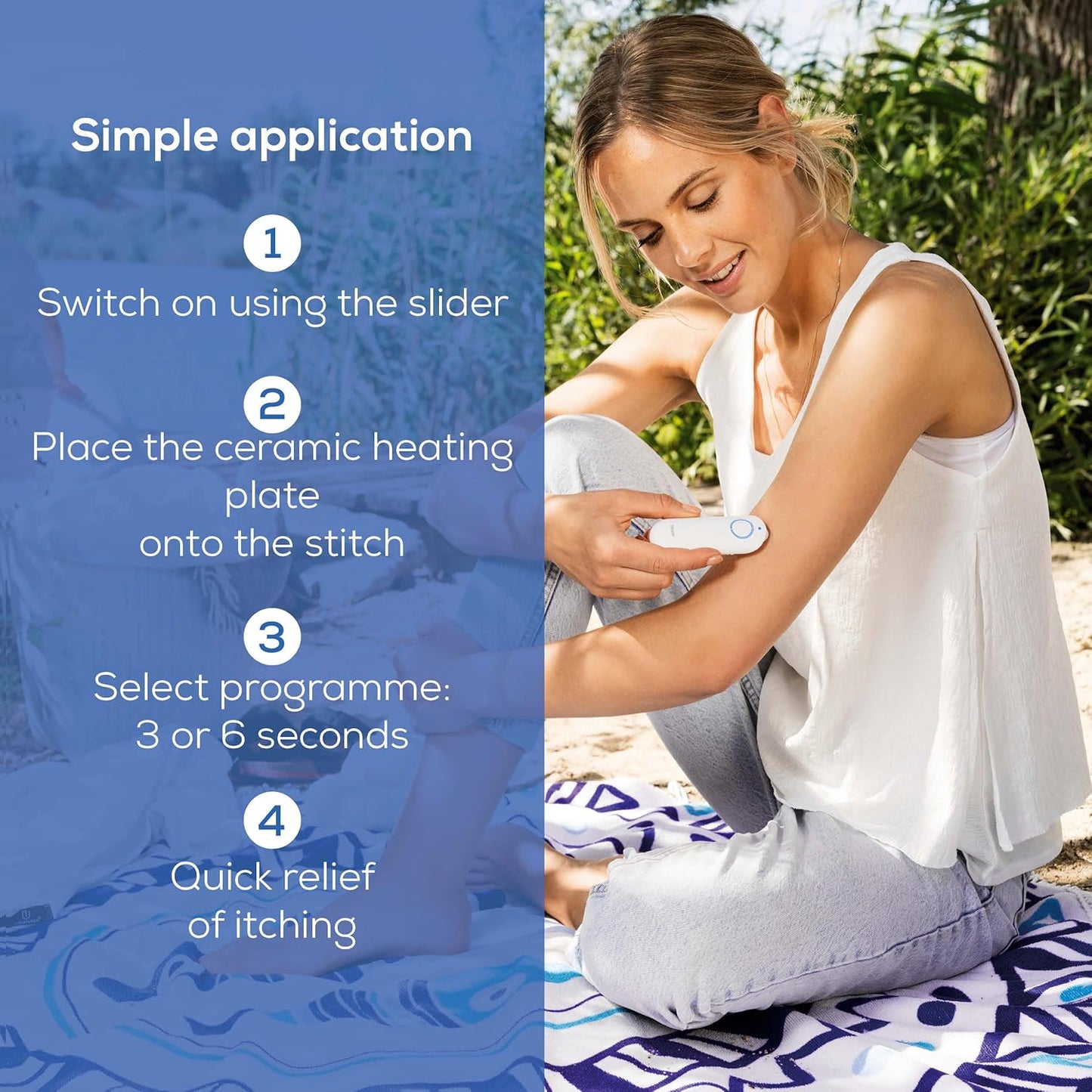 BR60 Insect Bite Healer Pen for the Treatment of Insect Bites and Stings, Provides Natural Relief from Itching and Swelling without Medication, Certified Medical Device