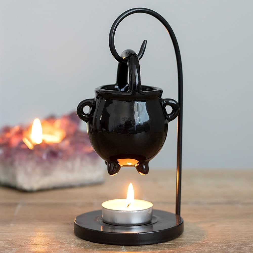 Hanging Cauldron Wax Melt Burners, Mothers Day Essential Oils and Fragrance Scented Melter, Aromatherapy Mum Ornaments for Home Decor, Living Room