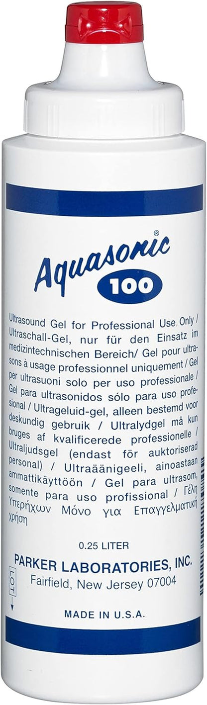Ultrasound Gel, Ultrasonic Transmission Gel, Water Soluble Hypoallergenic Bacteriostatic, Non-Sensitising Gel for Therapeutic Medical Ultrasound and Beauty Application, 250Ml