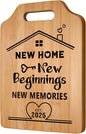 New Home Gifts, House Warming Gifts New Home, Creative Bamboo Cutting Board Housewarming Gifts, New Home Gifts for Couple, Friends, Unique Housewarming Gift Ideas