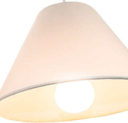 Traditional 8" Cream Cotton Coolie Lampshade Suitable for Table Lamp or Pendant by