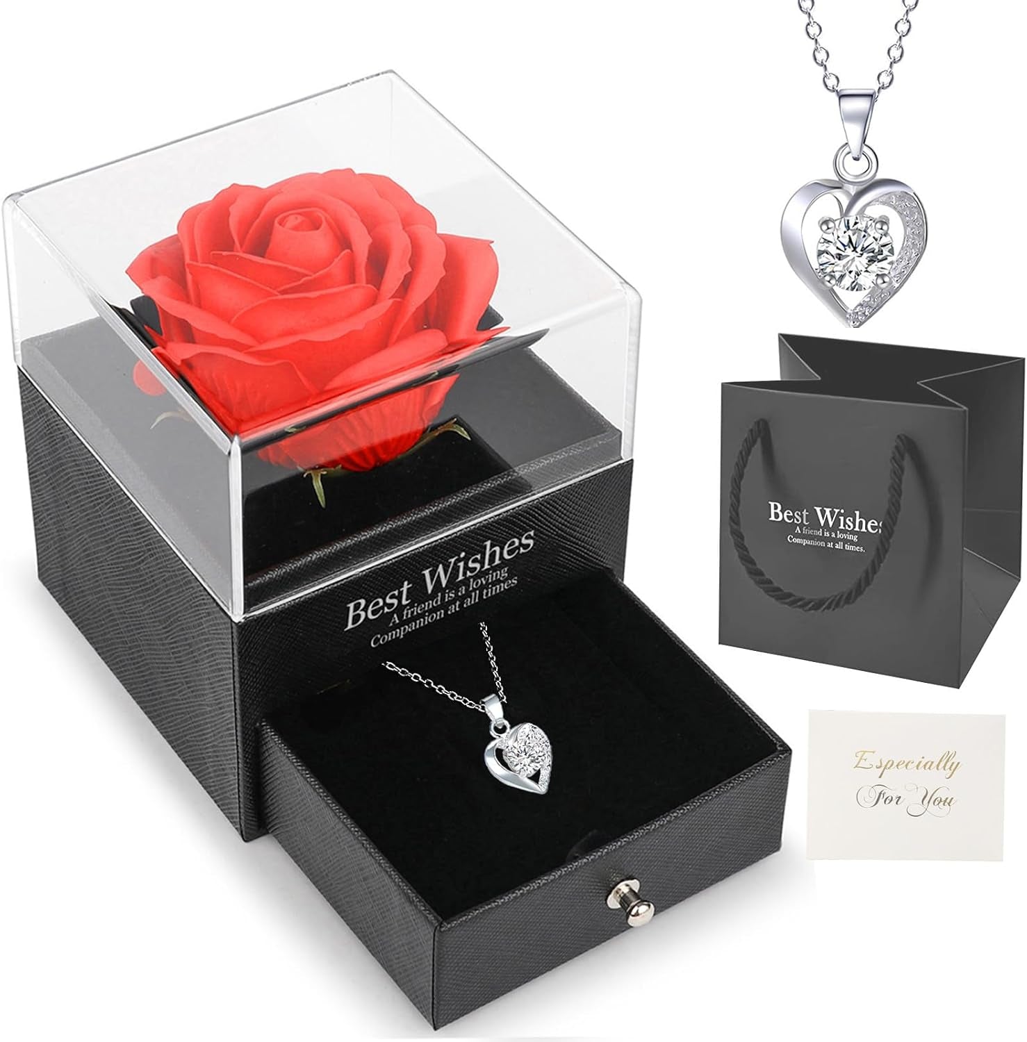 Gift for Women,Eternal Rose with Gift Box,Romantic Birthday Gifts for Her,Mum,Sister,Girlfriend,Grandma on Valentines Day,Anniversary,Mothers,Christmas