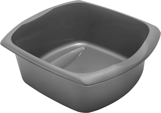 Rectangular Washing up Bowl, Metallic, Large, 9.5 Litre