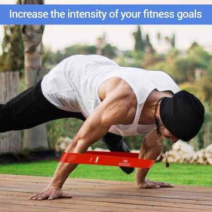 Resistance Bands Set for Men and Women, Pack of 5 Different Resistance Levels Elastic Band for Home Gym Long Exercise Workout – Great Fitness Equipment for Training, Yoga – Free Carrying Bag