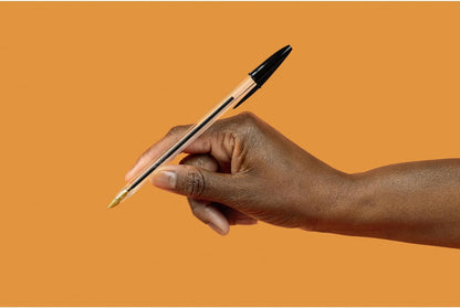 Cristal Original Ballpoint Pens Medium Tip (1 Mm) – Black, Box of 10