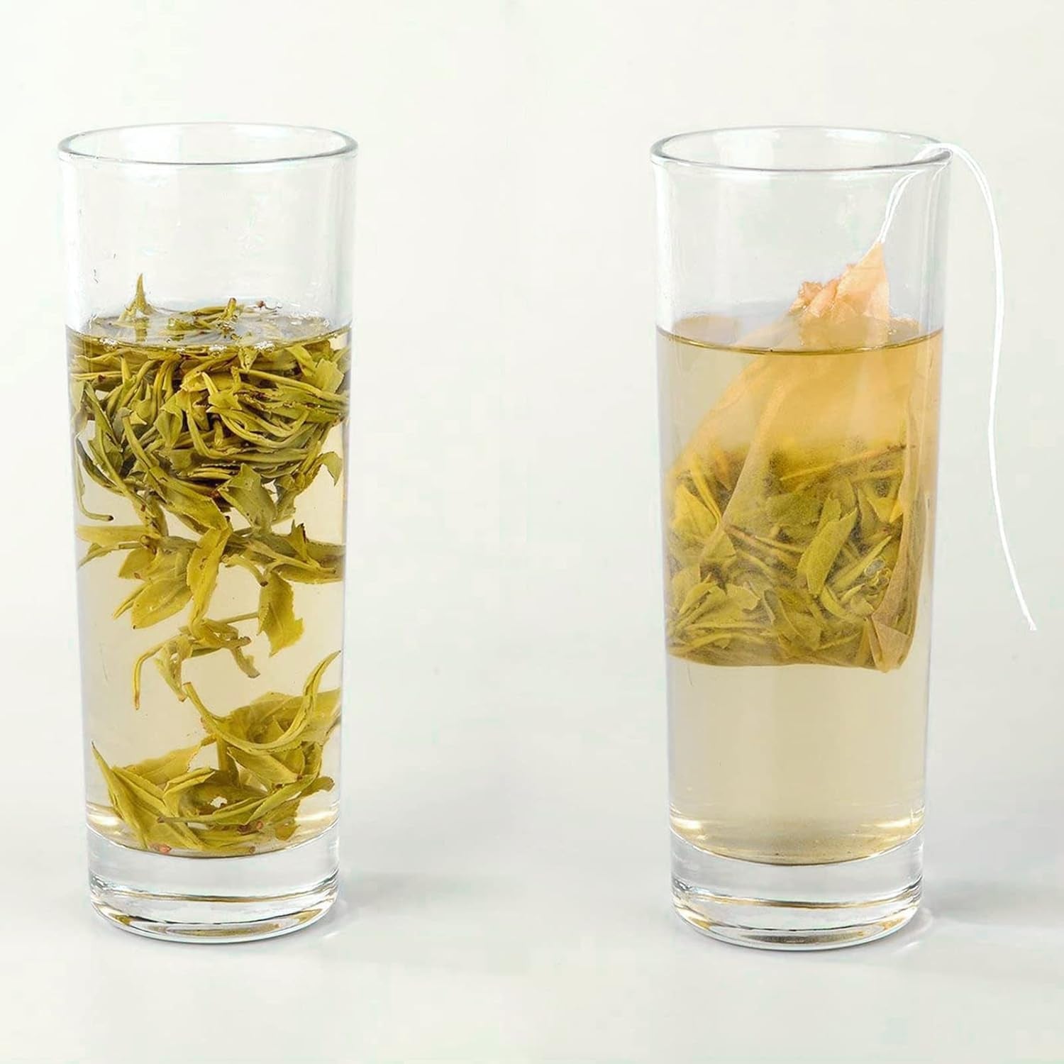 100PCS Disposable Tea Filter Bags,  Empty with Drawstring, for Loose, Muslin Bag (6 X 8 Cm) (100PCS)