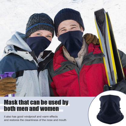 Neck Warmer Snood for Men & Women,Winter Neck Gaiter Fleece Bandana Face Covering Mask Windproof Neck Scarf Neckwear for Outdoor Sports Motorcycle Skiing Running Cycling