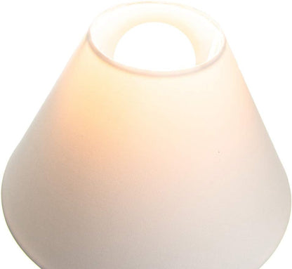 Traditional 8" Cream Cotton Coolie Lampshade Suitable for Table Lamp or Pendant by