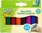 Myfirst Jumbo Crayons - Assorted Colours Easy-Grip Colouring Crayons Perfect for Toddlers Hands Ideal for Kids Aged 12 plus Months, Multicolor, (Pack of 8)