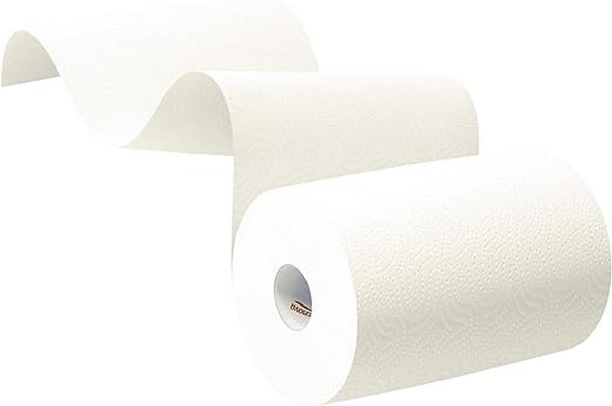 Recycled Kitchen Rolls | 2 Recycled Rolls Wrapped in Paper, Equivalent to 5 Standard Rolls | Plastic Free | FSC® and Ecolabel Certified