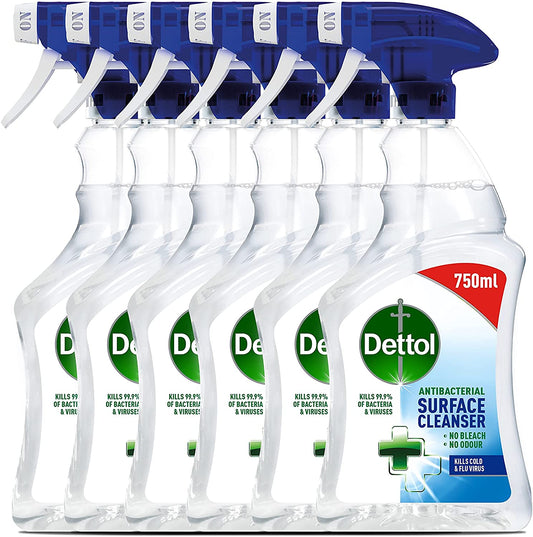 Antibacterial Disinfectant Surface Cleaner, Original Fragrance, Pack of 6, 6 X 750Ml, Total of 4.5L