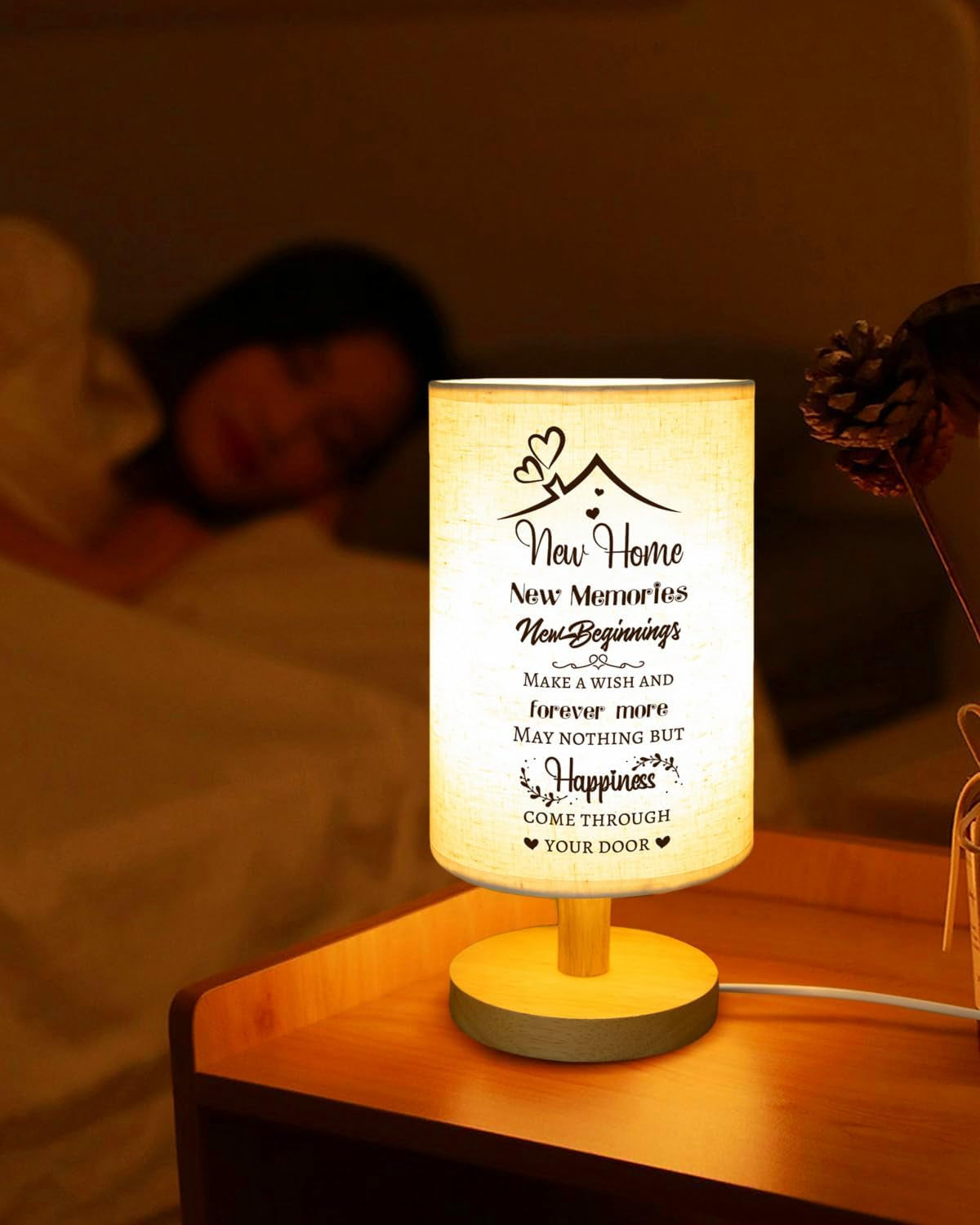 New Home Gifts, House Warming Gifts for New House Gifts for Couple Best Friend Family Table Lamp Housewarming or New Home Gift for Couple Moving in New Home Owner Gift Ideas First Home
