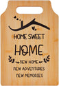 New Home Gifts, Bamboo Chopping Board Decoration House Warming Gifts for Best Friend Couple Family, Ideas Kitchen Housewarming Gifts for New House(32X22X1.2Cm)