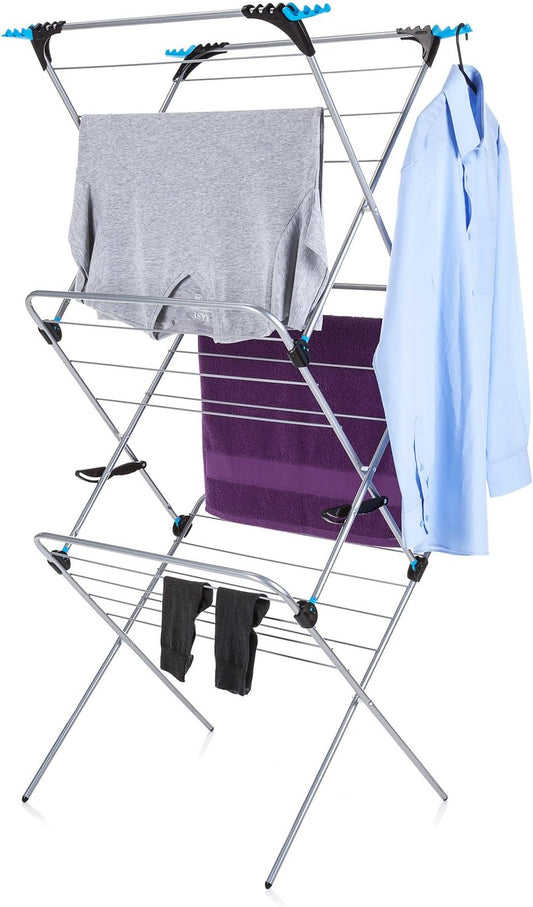 3 Tier plus Clothes Airer, Silver