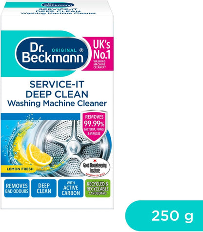 Service-It Deep Clean Washing Machine Cleaner | Removes 99,99 % of Bacteria and Fungi and Viruses | Eliminates Bad Odours | 250 G