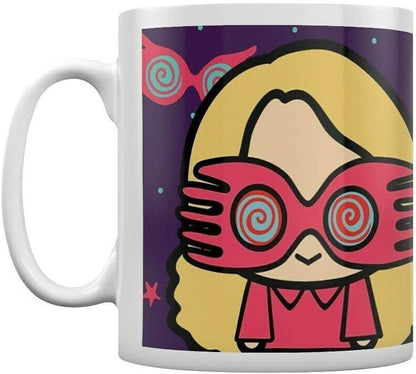 Harry Potter Ceramic Mug with Japanese Style Chibi Illustrations of Luna Lovegood in Presentation Box - Official Merchandise