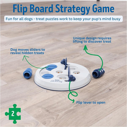 Intelligence Toy Dog Activity "Dog Activity Strategy Game Flip Board, Ø 23 Cm” - 32026