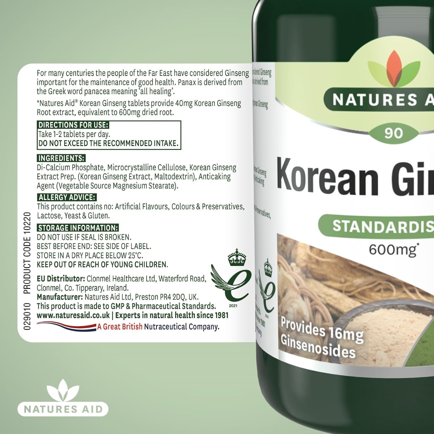 Korean Ginseng 40Mg - Pack of 90 Tablets