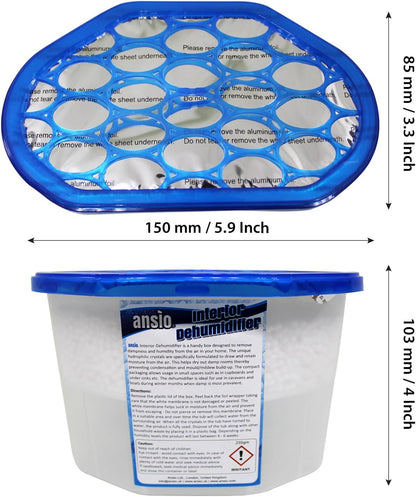 Dehumidifier 500Ml Pack of 10 Condensation Remover Moisture Absorber Dehumidifiers for Damp, Mould, Moisture in Home, Kitchen, Wardrobe, Bedroom