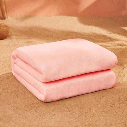 Large Microfibre Beach Towel for Girls Quick Dry Bathroom Pool Holiday Men Women Absorbent, 71 X 152Cm - Blush Pink