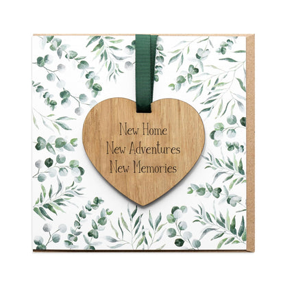 New Home Card Blank with Envelope, Keepsake Congratulations Welcome to Your New Home Card for Friends or Family (Keepsake Heart Card)