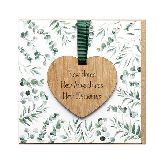 New Home Card Blank with Envelope, Keepsake Congratulations Welcome to Your New Home Card for Friends or Family (Keepsake Heart Card)