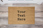 Personalised Genuine Coir Door Mat/Heavy Duty Home Entrance Matting Large (Just Text)