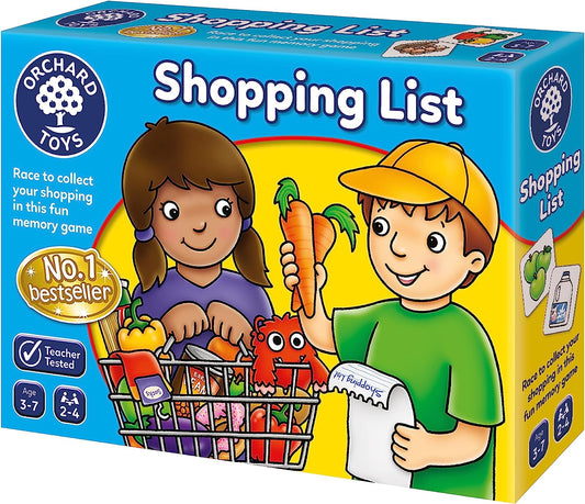 Shopping List Memory Game - Matching and Memory Games for 3 Year Olds and up - Kids Educational Toys and Learning Games - Children and Toddler Board Games Ages 3 to 7-2 to 4 Players