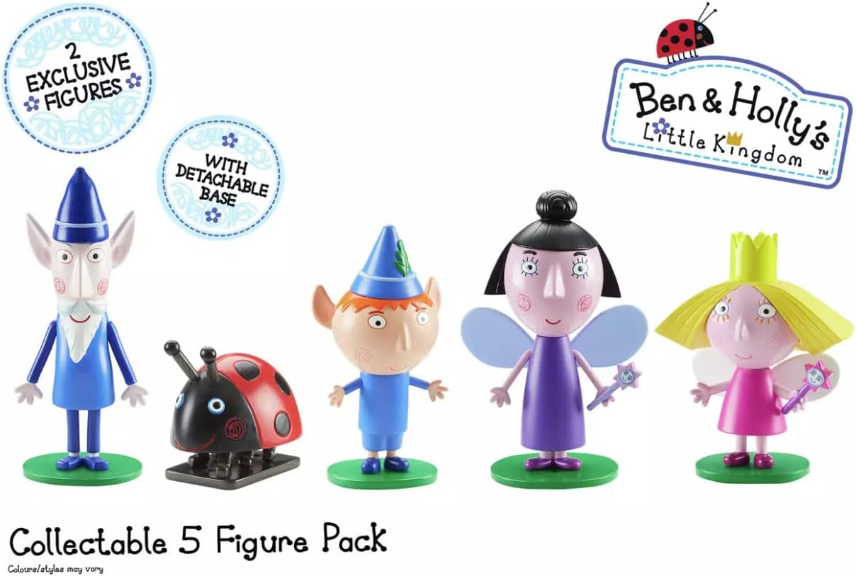 Collectable 5 Figure Pack, Ben and Holly'S Little Kingdom, Wise Old Elf, Nanny Plum, Imaginative Play