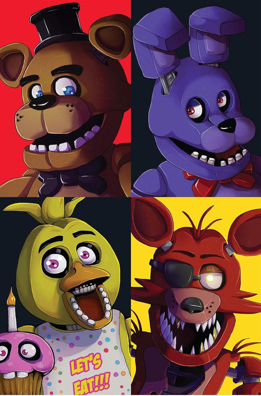 FIVE NIGHTS at FREDDY'S Fleece Blanket - Freddy Fazbear'S Design - Bed Throw Super Soft Blanket - 100% Polyester - 100 X 150Cm, Single Fleece Blanket