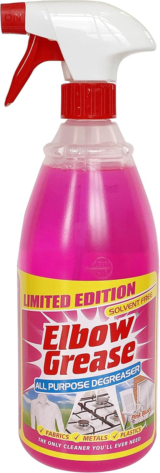 Pink All Purpose Degreaser Spray – Extra Large (1 Litre) | Removes Grease & Oil from Kitchen & Bathroom Surfaces, Outdoor, Vehicles & Fabrics