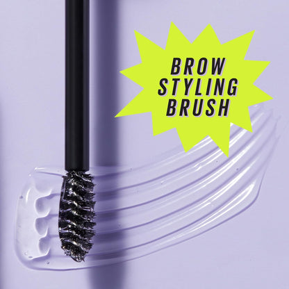 New York, Superlock Brow Glue, Transparent Brow Fixing Gel, with Sculpting Brush, Extreme 24H Hold, No Shedding, No Cardboard Effect, Non-Sticky Finish Superlock Brow Glue