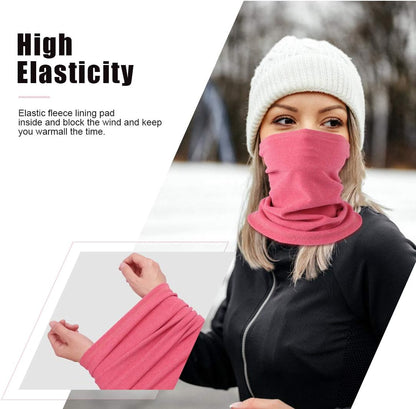 Neck Warmer Snood for Men & Women,Winter Neck Gaiter Fleece Bandana Face Covering Mask Windproof Neck Scarf Neckwear for Outdoor Sports Motorcycle Skiing Running Cycling