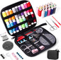 Sewing Kit with Case Portable Sewing Supplies for Home Traveler, Adults, Beginner, Emergency, Kids Contains Thread, Scissors, Needles, Measure Etc