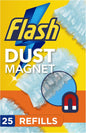 Duster Dust Magnet Refills, Fluffy Dusters Refills, 25 Dusters (5X5), Trap & Lock Away Dust, Dirt, Hair & Allergens in No Time, Dust Magnet