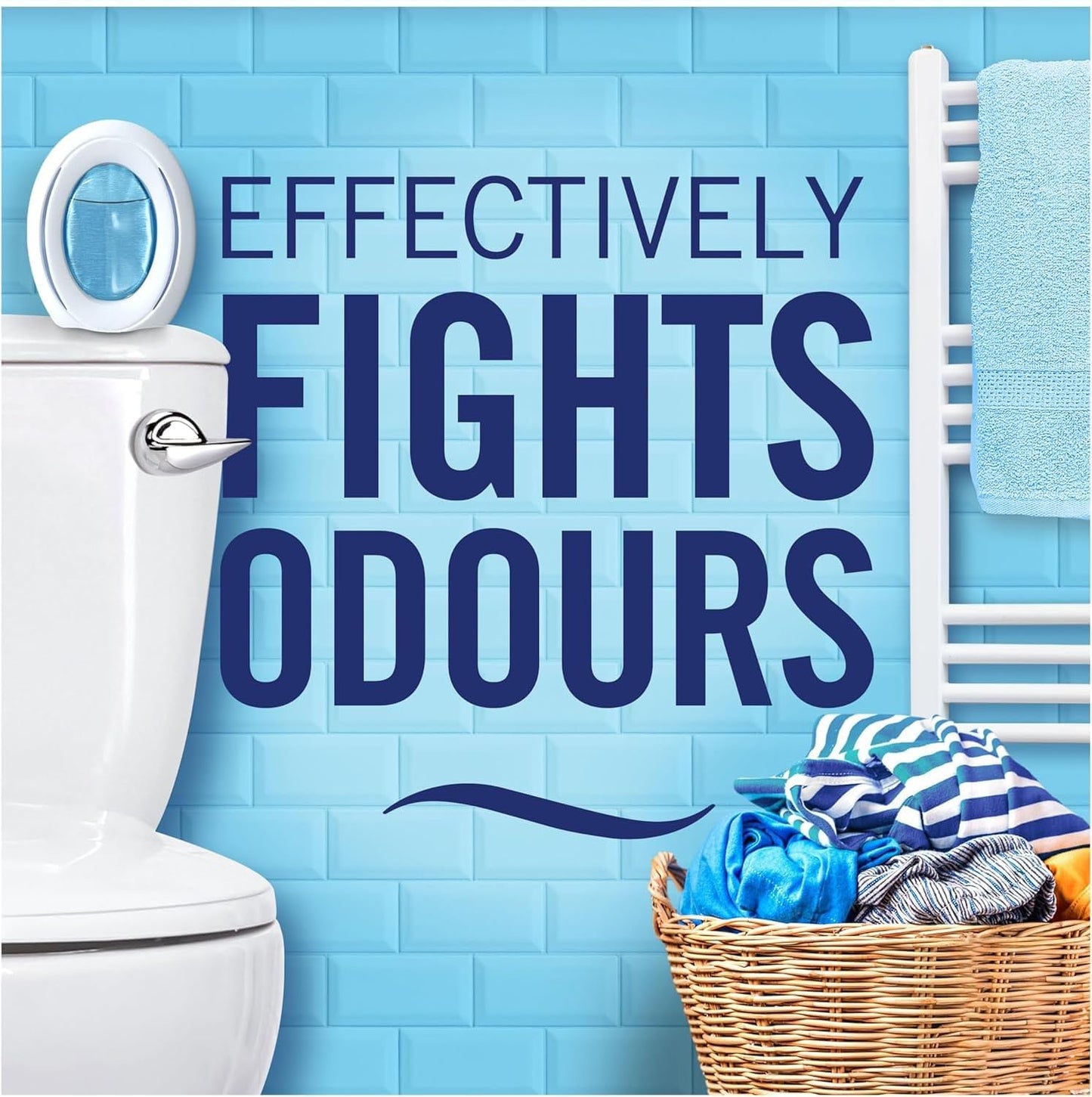 Bathroom Air Freshener, Odour Fighter, Cotton Fresh, 8 Count,  Air Fresheners, Bathroom Freshener