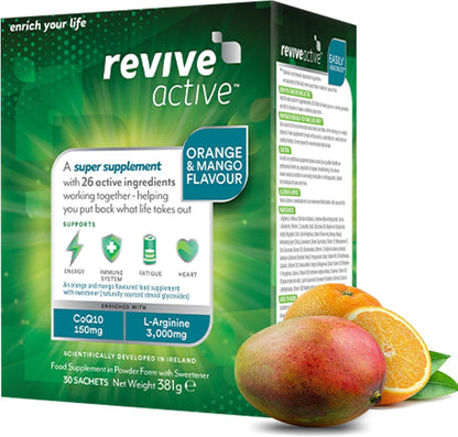 , Super Supplement - 26 Active Ingredients in 1 Daily Sachet – Vitamin C, D, K2, Coq10, L-Arginine - Supports Overall Health, Immune System & Fatigue Reduction - 30 Day Supply