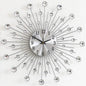 Silver Wall Clock Stylish Diamond Silent Non-Ticking Arabic Numeral Clock Very Large Wall Clocks for Living Room, Bedroom, Kitchen, Home Decor (50Cm/ 20Inch